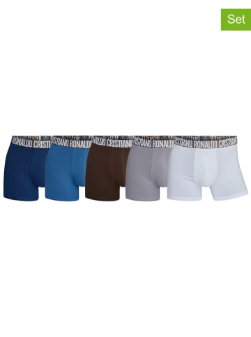 CR7 5-delige set: boxershorts blauw/zwart/wit