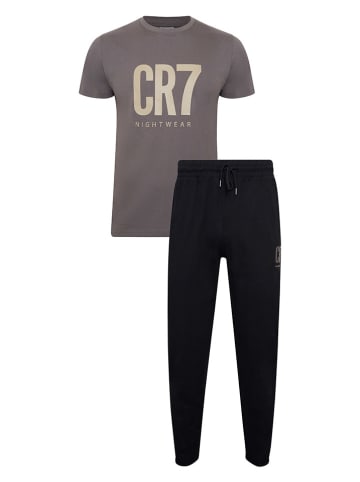 CR7 Piżama w kolorze szaro-czarnym