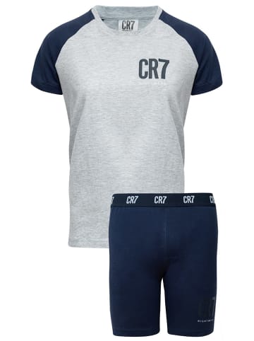 CR7 Pyjama in Dunkelblau/ Grau