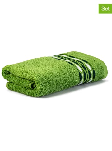 Möve for Frottana 3-delige set: handdoeken "Möve for frottana" groen