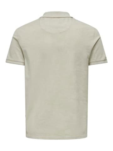 ONLY & SONS Koszulka polo w kolorze beżowym
