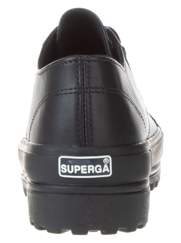 Superga Leren sneakers "Alpina" zwart