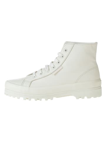 Superga Skórzane sneakersy "Alpina" w kolorze białym
