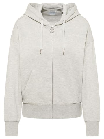 Mustang Sweatjacke in Hellgrau