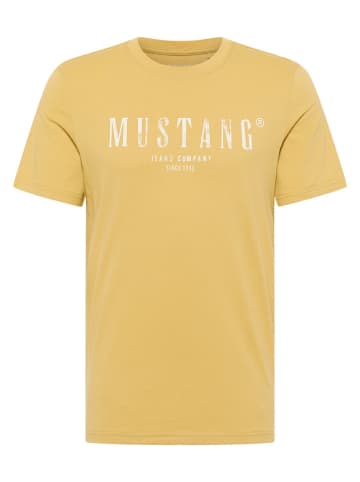 Mustang Koszulka w kolorze musztardowym