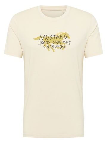 Mustang Koszulka w kolorze kremowym