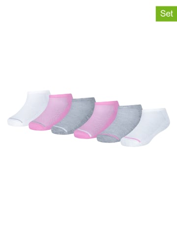 Converse 6-delige set: sokken roze/lichtroze/wit