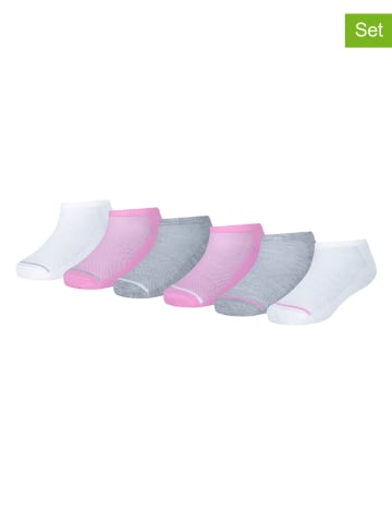 Converse 6er-Set: Socken in Weiß/ Rosa/ Grau