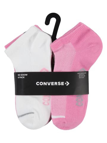 Converse 6er-Set: Socken in Weiß/ Rosa/ Grau
