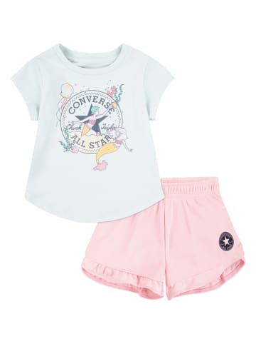 Converse 2tlg. Outfit in Hellblau/ Rosa