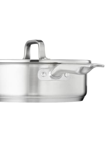 Tefal 2tlg. Set: Edelstahl-Schmorpfanne "Virtuoso" - Ø 24 cm