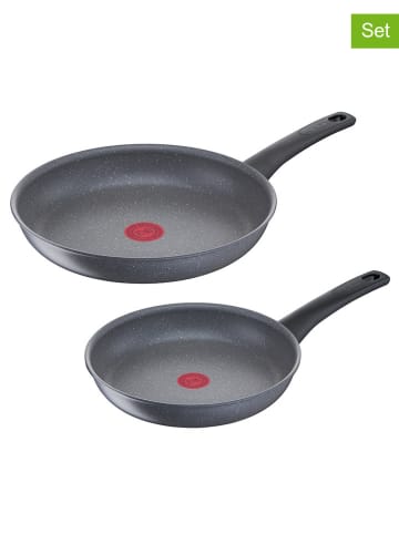 Tefal 2-delige set: braadpannen "Healthy Chef" grijs