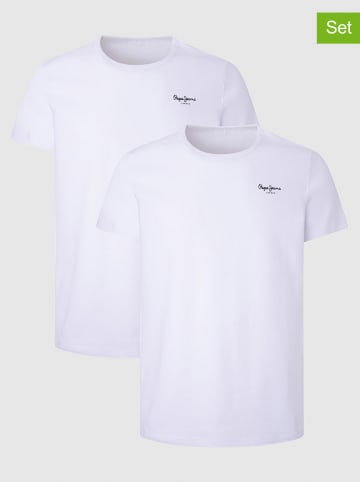 Pepe Jeans FOOTWEAR 2er-Set: Shirts in Weiß