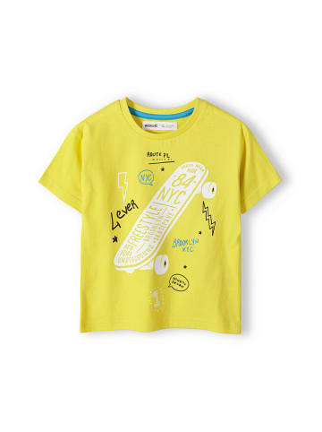 Minoti 3-delige set: shirts geel/antraciet/blauw