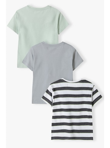 Minoti Koszulki (3 szt.) w kolorze białym, szarym i zielonym