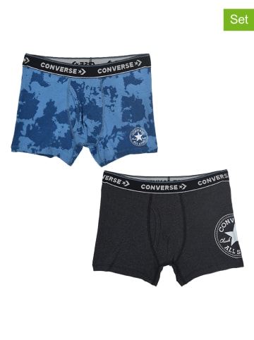 Converse 2-delige set: boxershorts blauw/zwart