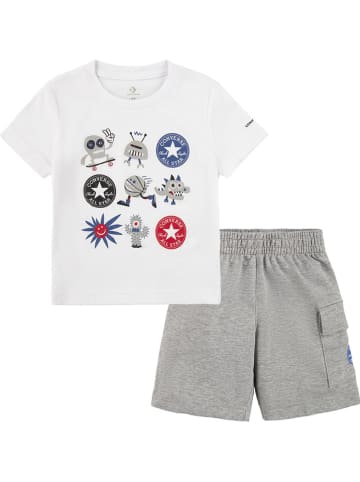 Converse 2tlg. Outfit in Weiß/ Grau