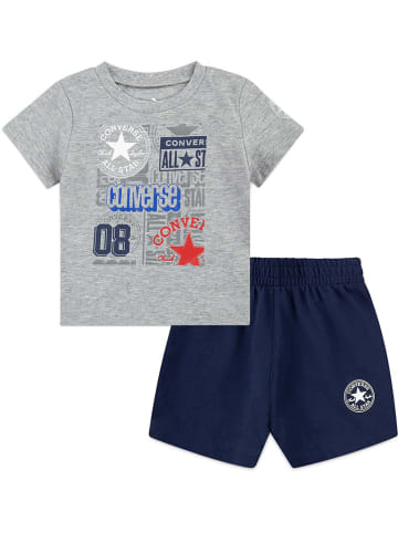 Converse 2-delige outfit grijs/donkerblauw