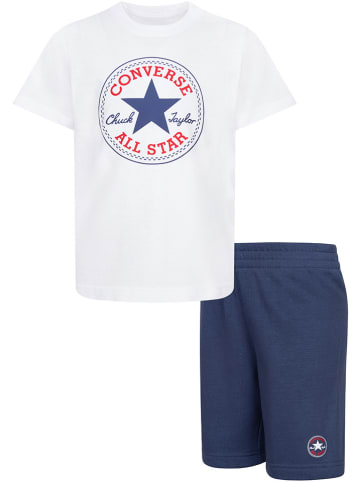Converse 2-delige outfit wit/donkerblauw