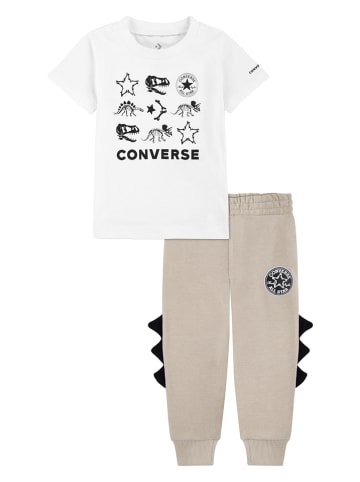 Converse 2-częściowy zestaw w kolorze biało-beżowym