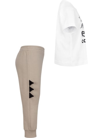 Converse 2-delige outfit wit/beige