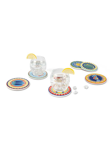 Trendy Kitchen by EXCÉLSA 6er-Set: Untersetzer "Corfu" in Bunt - Ø 10,5 cm