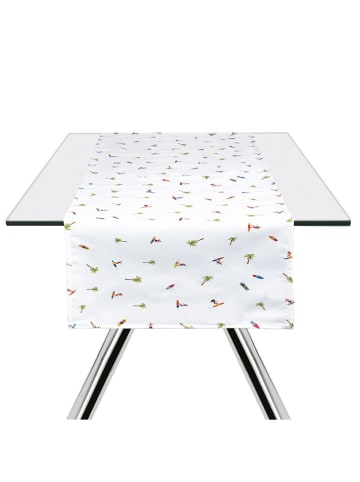 Trendy Kitchen by EXCÉLSA Bieżnik "Honolulu" w kolorze białym - 140 x 45 cm
