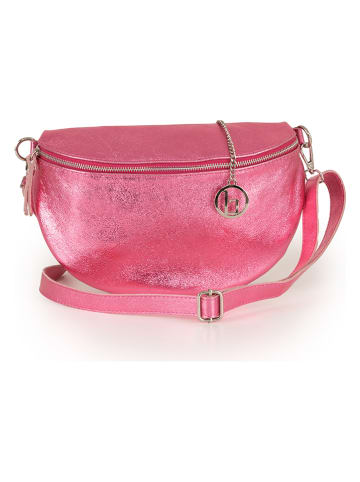 Lia Biassoni Leder-Brusttasche in Pink - (B)31 x (H)20 x (T)1 cm