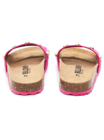 billowy Leren slippers roze