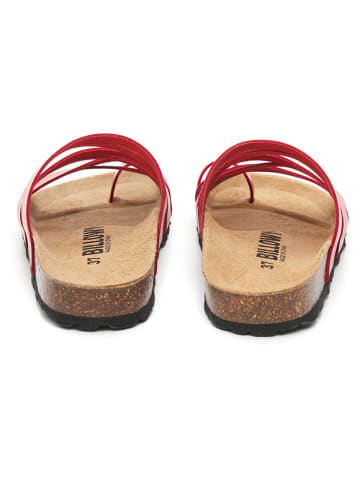 billowy Leren teenslippers rood
