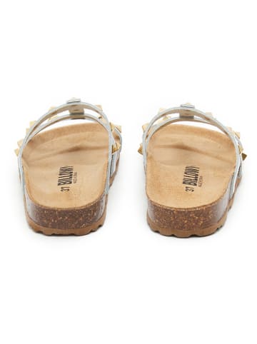 billowy Leren slippers wit