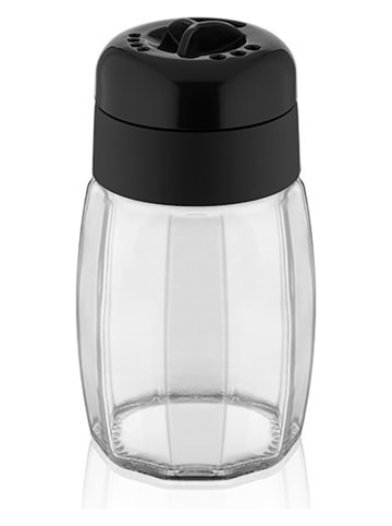 Violeta Home 2er-Set: Gewürzgläser in Schwarz/ Transparent