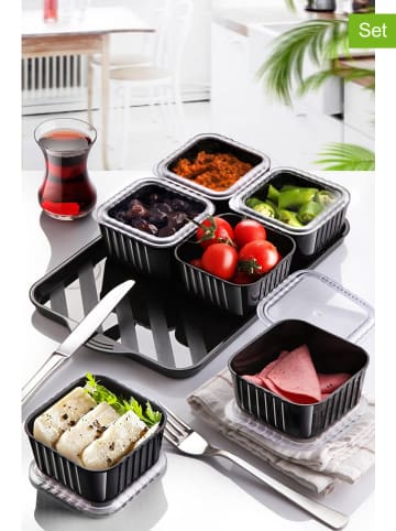 Violeta Home 7tlg. Servierset in Schwarz