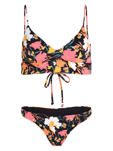 O'Neill Bikini "Wave Skye" w kolorze czarno-różowo-pomarańczowym