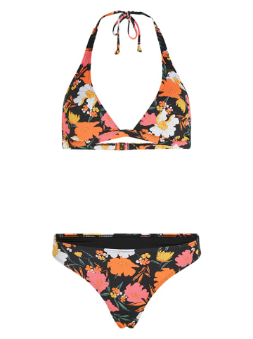 O'Neill Bikini "Marga - Rita" w kolorze czarno-różowo-pomarańczowym