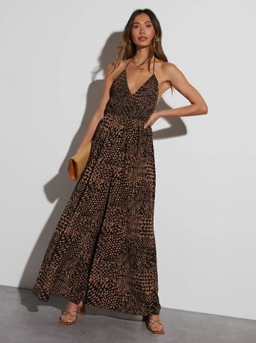LA Angels Kleid in Schwarz/ Hellbraun