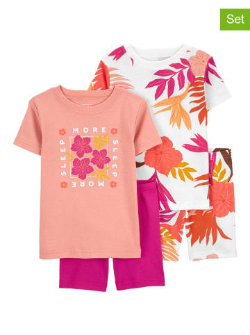 carter's 2-delige set: pyjama's lichtroze/roze/wit