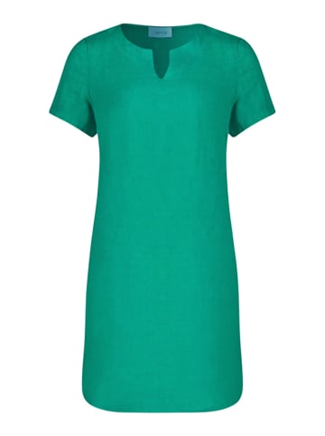 CARTOON Lniana sukienka w kolorze zielonym