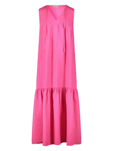 CARTOON Lniana sukienka w kolorze różowym