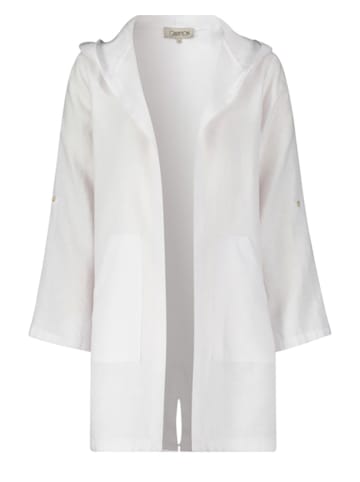 CARTOON Lniana kurtka przejściowa w kolorze białym