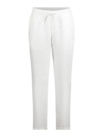 CARTOON Lniane spodnie w kolorze białym