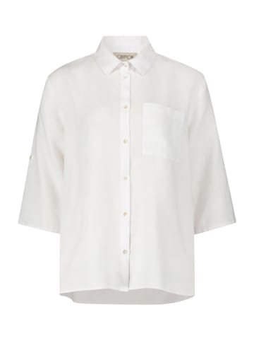 CARTOON Leinen-Bluse in Weiß