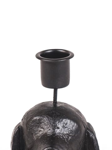 HouseVitamin Kaarshouder zwart - (B)18 x (H)18 x (D)7 cm