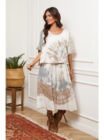 Fleur de Lin Kleid in Beige