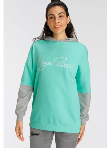 Kangaroos Hoodie mintgroen/grijs