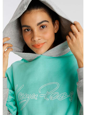 Kangaroos Hoodie in Mint/ Grau
