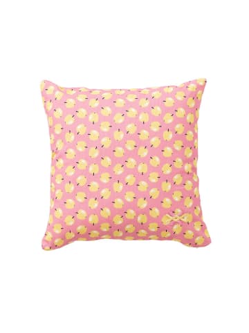 Benetton Kissen in Rosa/ Gelb - (L)40 x (B)40 cm