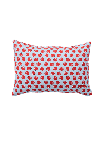 Benetton Kissen in Hellblau/ Rot - (L)35 x (B)50 cm