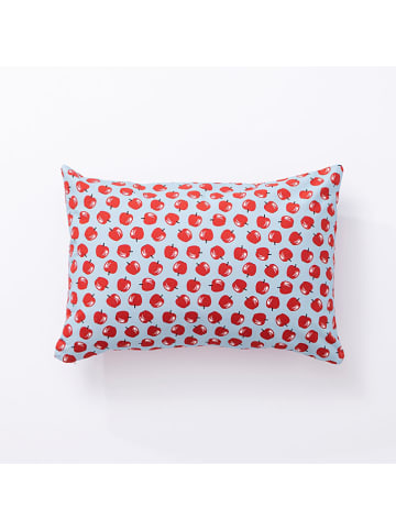 Benetton Kissen in Hellblau/ Rot