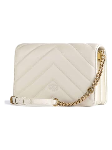 Pinko Leren schoudertas crème - (B)25 x (H)16 x (D)8 cm